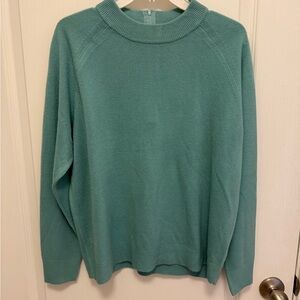 Hampshire Studio Women’s Quarter Zip Sweater | 1X | Teal Green